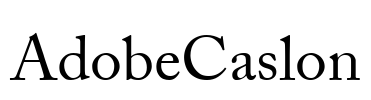 AdobeCaslon