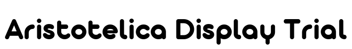 Aristotelica Display Trial Font Image