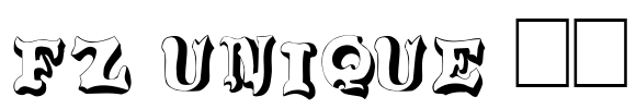 FZ UNIQUE 37 Font Image