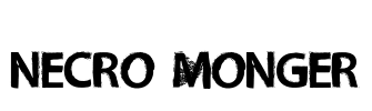 Necro Monger Font Image