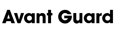 Avant Guard Font Image