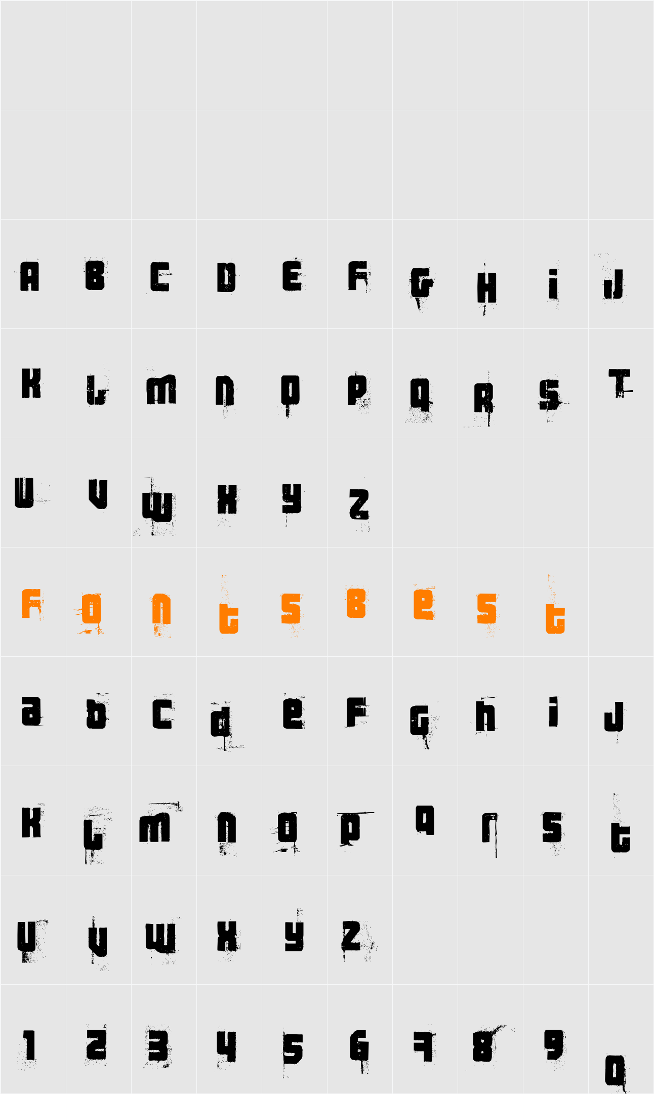 3 theHard way RMX Character Map