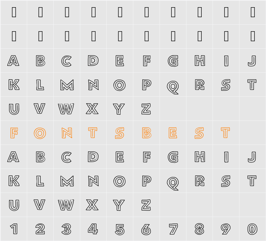 FlatBreadInline Character Map