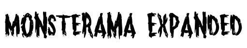 Monsterama Expanded Font Image