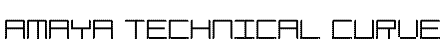 Amaya Technical Curve Font Image