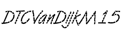 DTCVanDijkM15 Font Image