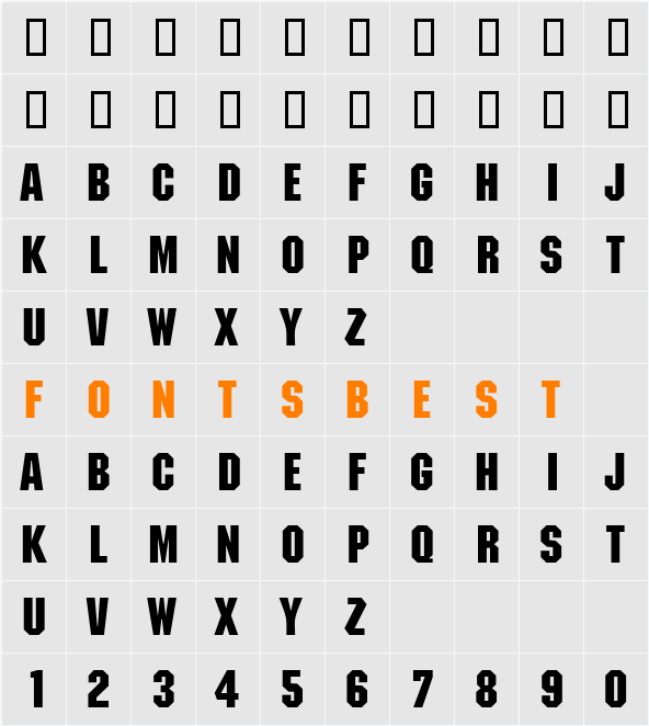 MotsDB Character Map