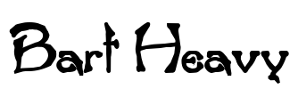 Bart Heavy Font Image