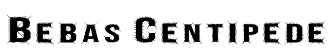 Bebas Centipede Font Image