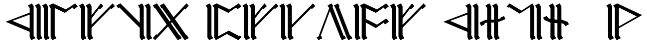Cirth Erebor Caps-1 Font Image