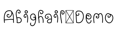 Abighail-Demo Font Image