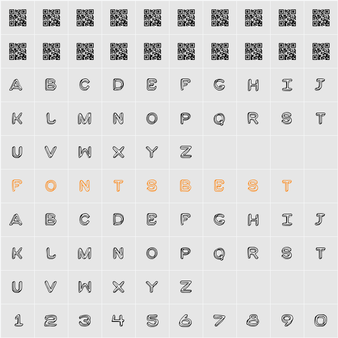 Moulden Character Map