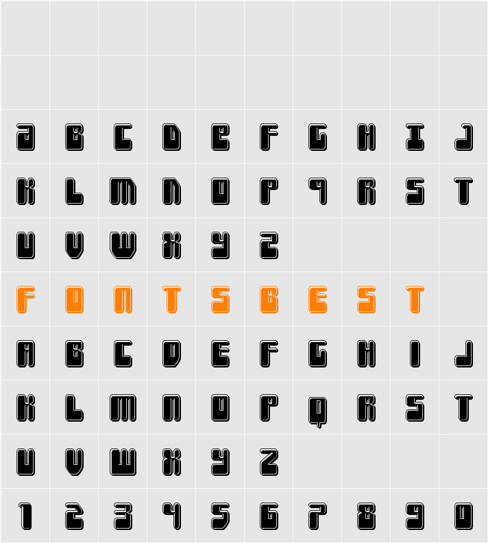Force Majeure Bevel Character Map