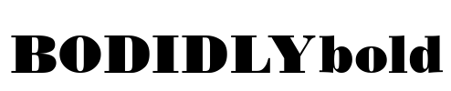 BODIDLYbold Font Image