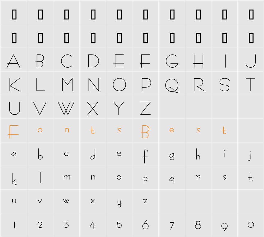 Bernardo Moda Semibold Character Map