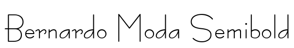 Bernardo Moda Semibold Font Image