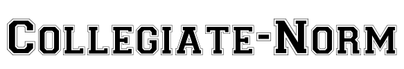 Collegiate-Norm Font Image