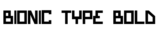 Bionic Type Bold Font Image