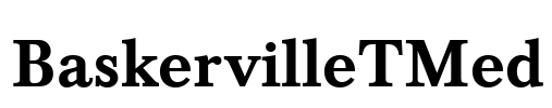 BaskervilleTMed Font Image