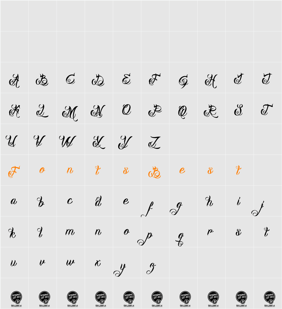 DHF Milestone Script Demo Character Map