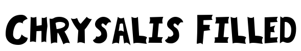 Chrysalis Filled Font Image