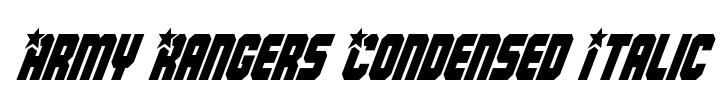Army Rangers Condensed Italic