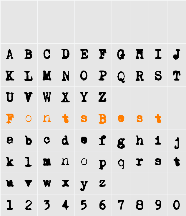 DK Carbonara Character Map