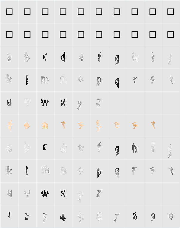 Flixel Character Map