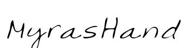 MyrasHand Font Image