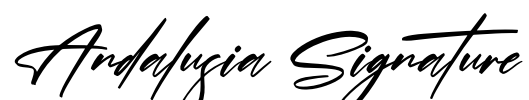 Andalusia Signature Font Image