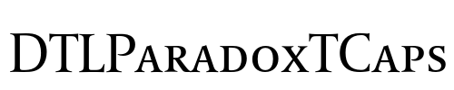DTLParadoxTCaps Font Image