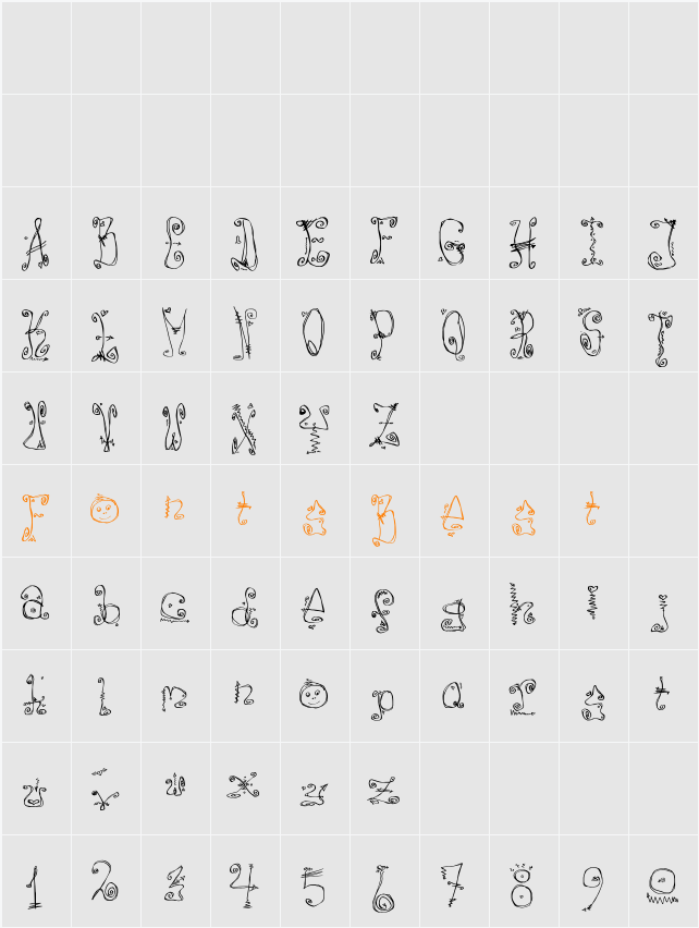 Danzin LikeCracy Character Map