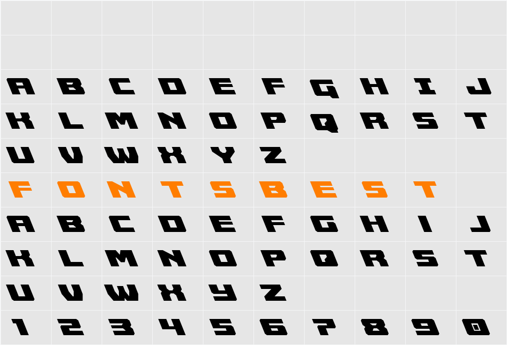 Cruiser Fortress Leftalic Character Map