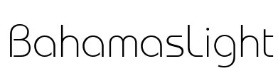 BahamasLight Font Image