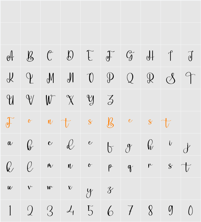 Normal Character Map