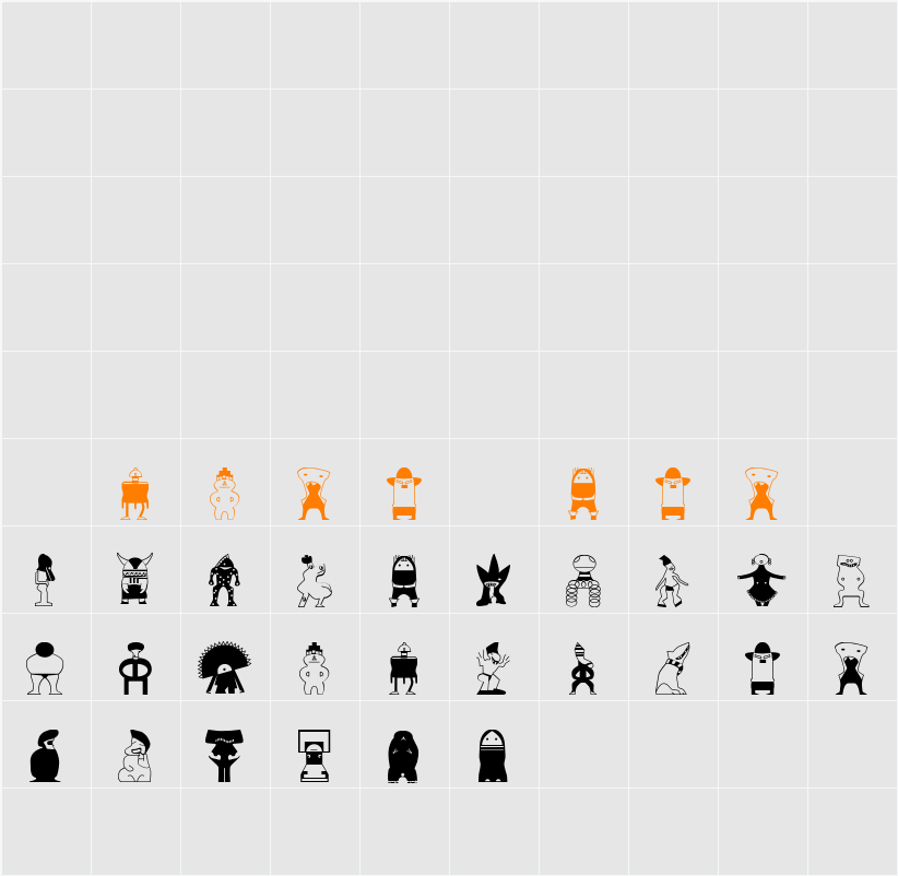 B Kings Character Map