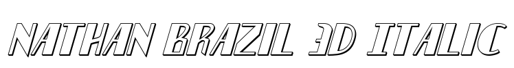 Nathan Brazil 3D Italic