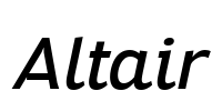 Altair Font Image