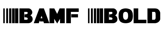 Bamf Bold Font Image
