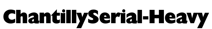 ChantillySerial-Heavy Font Image
