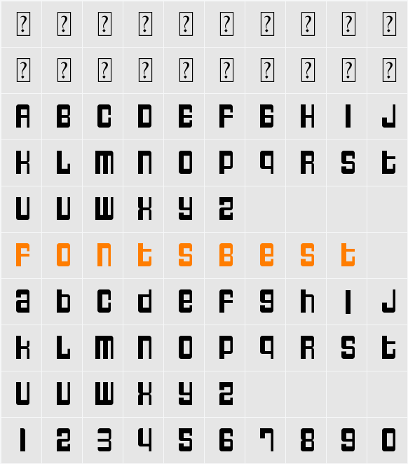 Breaked Character Map