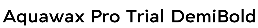Aquawax Pro Trial DemiBold