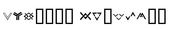 Chevron Dingbats Font Image