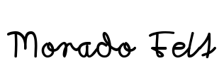 Morado Felt Font Image