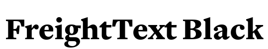 FreightText Black Font Image