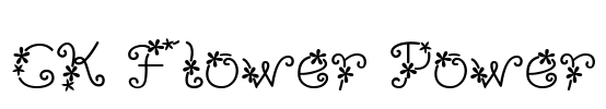 CK Flower Power Font Image