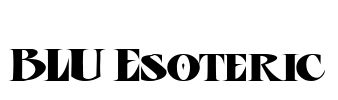 BLU Esoteric Font Image