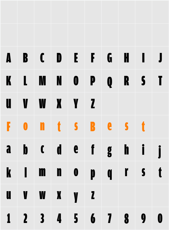 AmplitudeExtraComp-Ultra Character Map