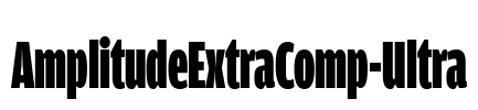 AmplitudeExtraComp-Ultra Font Image