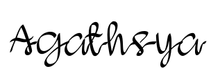 Agathsya Font Image